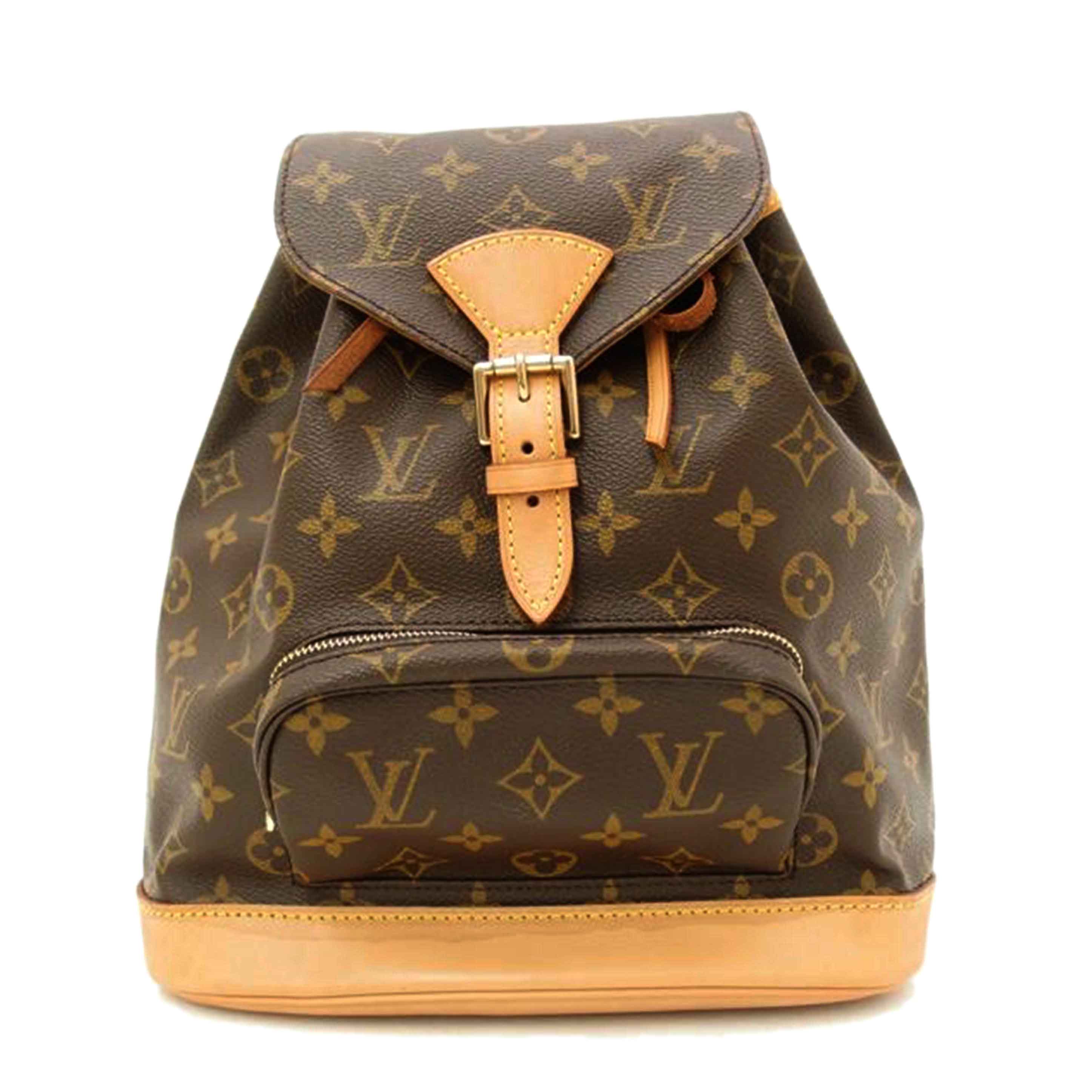 LOUIS VUITTON ルイヴィトン ルイ・ヴィトン ビトン バッグ リュック バックパック ブラウン レディース 定番 人気 LV 肩掛け/ミニ・モンスリ/モノグラム/M51137//SP0***/Aランク/69