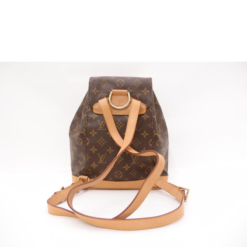 LOUIS VUITTON ルイヴィトン ルイ・ヴィトン ビトン バッグ リュック バックパック ブラウン レディース 定番 人気 LV 肩掛け/ミニ・モンスリ/モノグラム/M51137//SP0***/Aランク/69