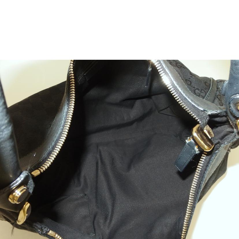 GUCCI グッチ/GGキャンバスワンショルダー黒/189833//493492/Bランク/82