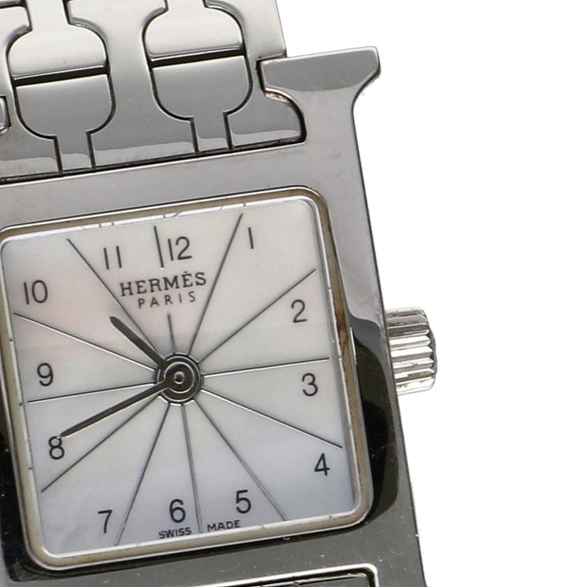 HERMES エルメス/Hウォッチ/シェル文字盤/レディース/クォーツ/HH1.110//267****/Bランク/75