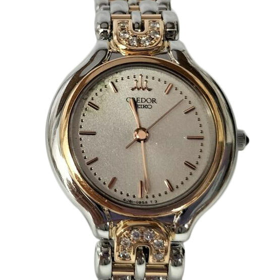 CREDOR クレドール/ラグダイヤ レディース クォーツ SS/YG/4J81-0A90//140016/ABランク/52