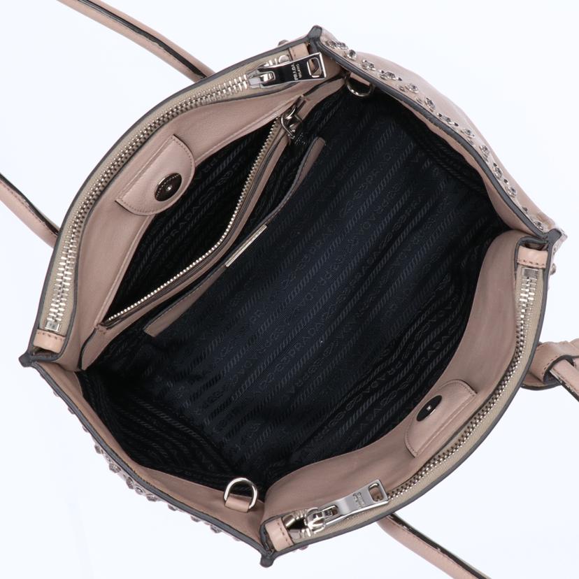 PRADA プラダ/スタッズビジュー2WAYショルダー/B2625V//ABランク/75