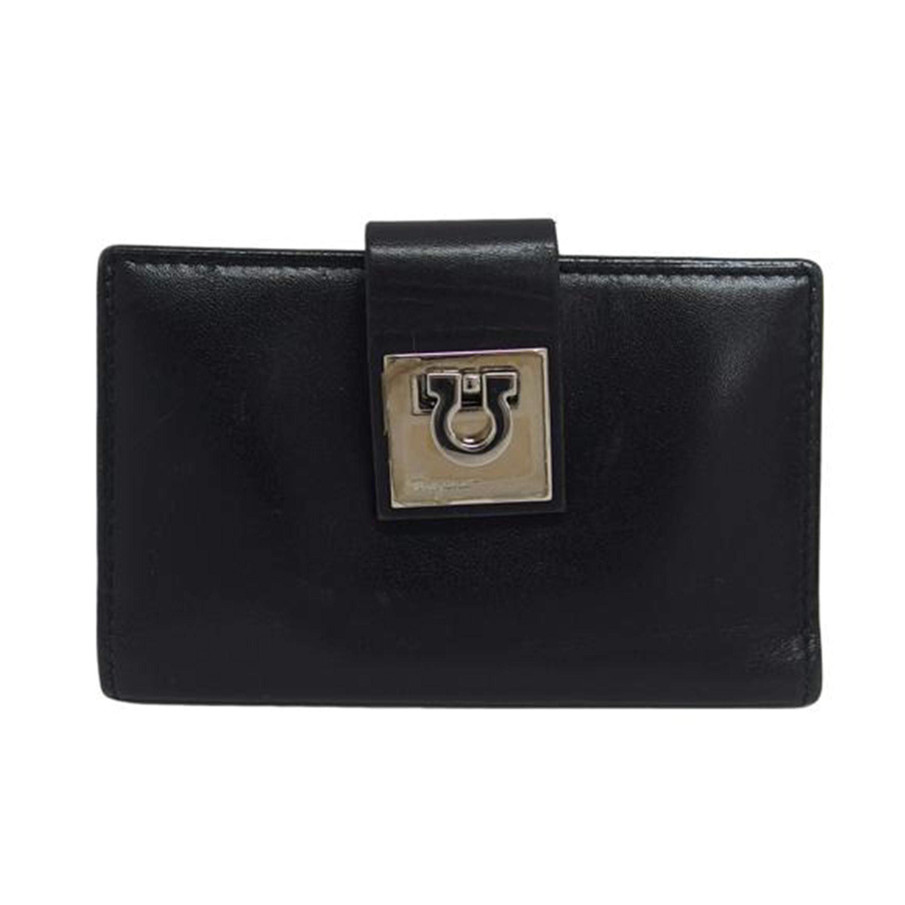 Ferragamo フェラガモ/ガンチーニ/6連キーケース/ブラック//J1-**/Bランク/04