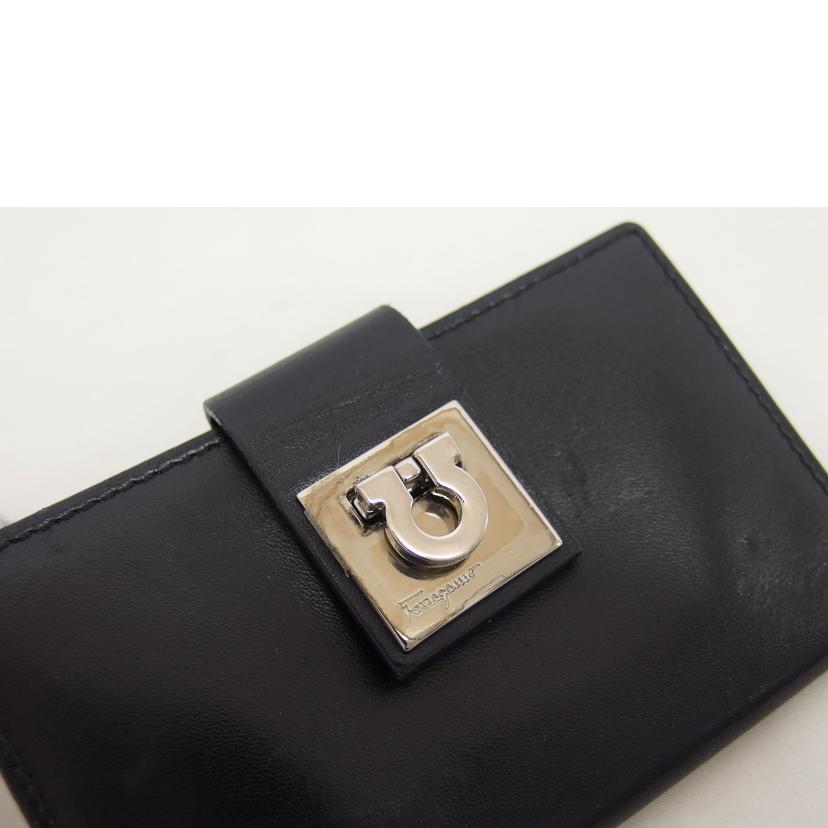 Ferragamo フェラガモ/ガンチーニ/6連キーケース/ブラック//J1-**/Bランク/04