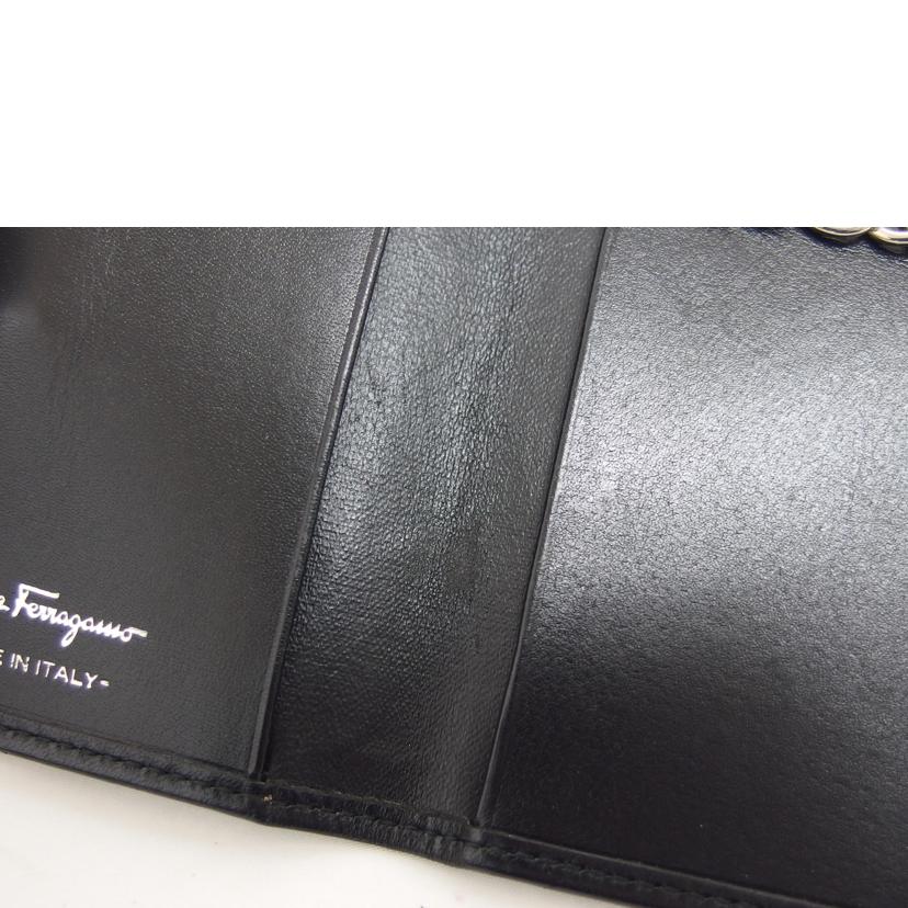 Ferragamo フェラガモ/ガンチーニ/6連キーケース/ブラック//J1-**/Bランク/04