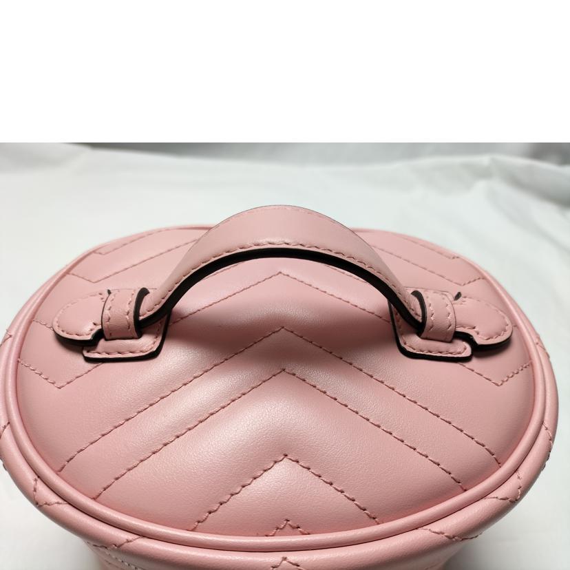 GUCCI グッチ/GGマーモント コスメバッグ ピンク/624615//2091/Aランク/52