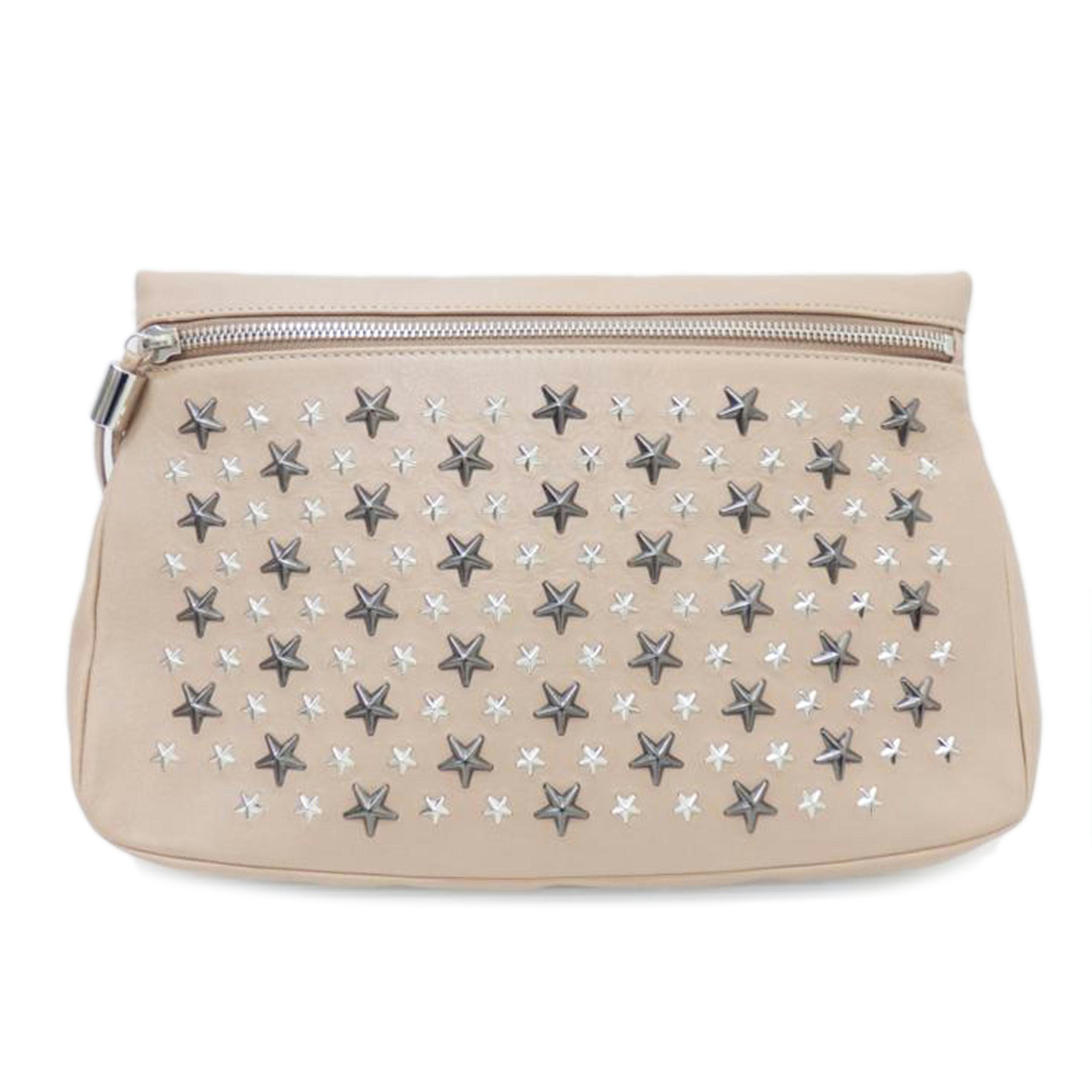 JIMMYCHOO ジミーチュウ/ゼナクラッチ レザーバッグ//Bランク/88