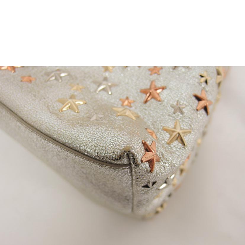 JIMMY CHOO ジミーチュ/サシャトートバッグ/シルバー//Aランク/04