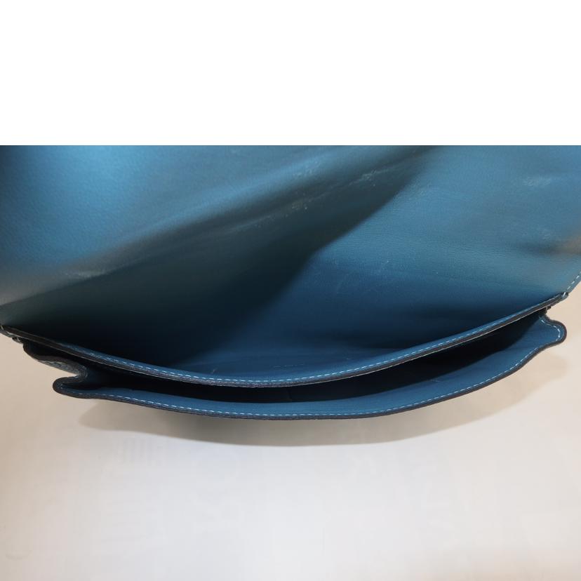 HERMES エルメス/ドゴンGM/トゴ/水色/2012年製//BJ □P ☆/Bランク/82