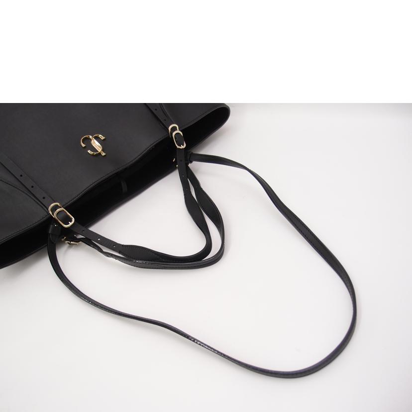 JIMMY CHOO ジミーチュウ 手提げ 肩掛け 2way 黒 レディース/JCロゴ・レザートート/ブラック//D76R45/Aランク/69