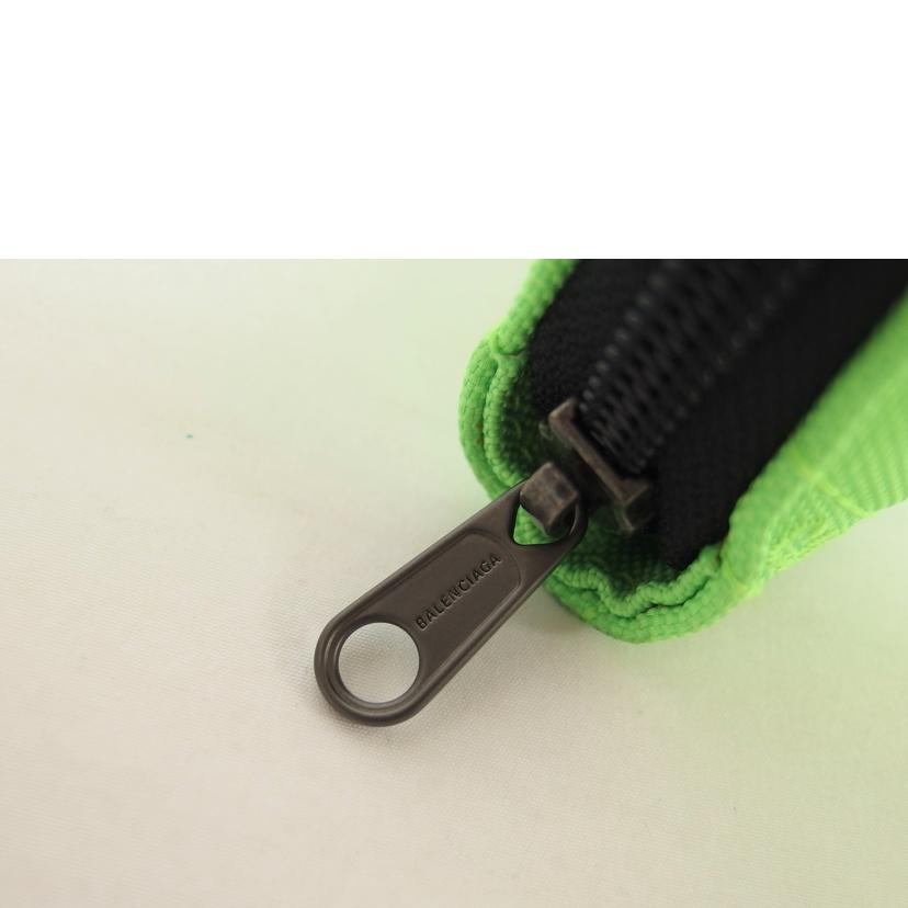 BALENCIAGA バレンシアガ/ナイロンクラッチバッグ/ネオグリーン/554219//3804・X・568024/ABランク/04