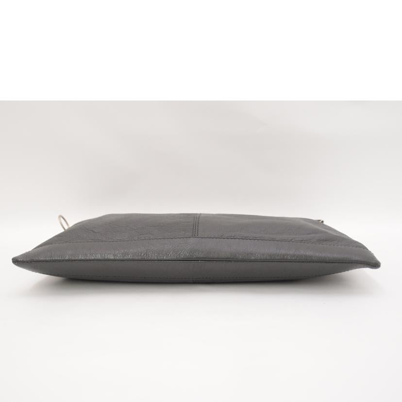 BALENCIAGA バレンシアガ 灰色 A4対応 セカンドバッグ メンズ レディース/クラシククリップLアリーナクラッチ/グレー /273023 1130//558735/Aランク/69