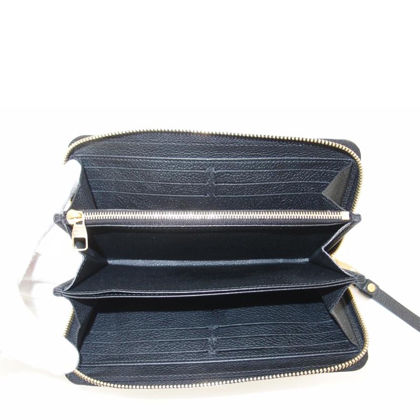 LOUIS VUITTON ルイヴィトン ビトン ラウンドファスナー長財布 ブラック 黒 レディース/ジッピーウォレット/モノグラムアンプラント/バイカラー/M80481//RFI****/Aランク/69