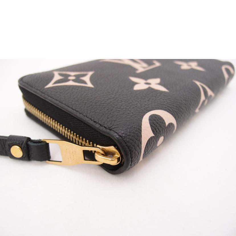 LOUIS VUITTON ルイヴィトン ビトン ラウンドファスナー長財布 ブラック 黒 レディース/ジッピーウォレット/モノグラムアンプラント/バイカラー/M80481//RFI****/Aランク/69