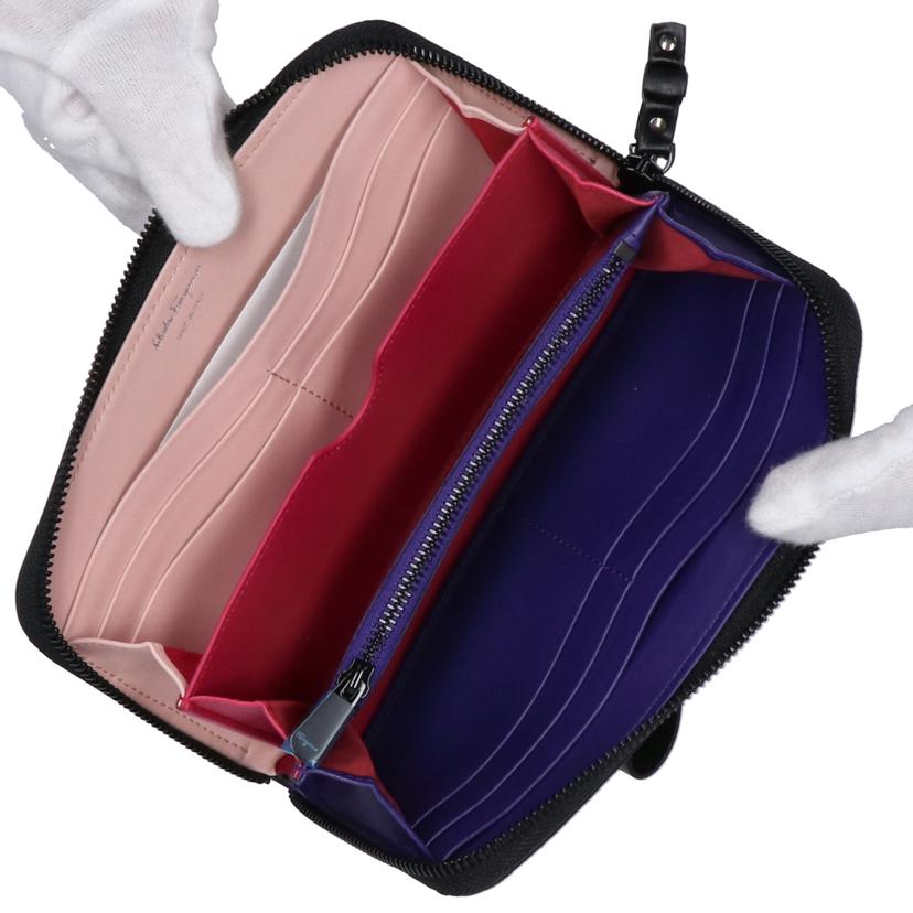 Salvatore Ferragamo サルバトーレフェラガモ/ヴァラリボン ラウンドファスナー財布/IY-22D267//SAランク/09