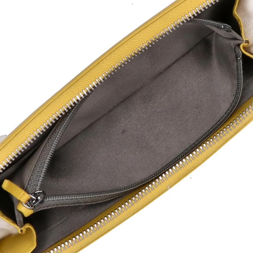 CHANEL シャネル/レザーラウンドジップ長財布/イエロー//113*****/Aランク/75