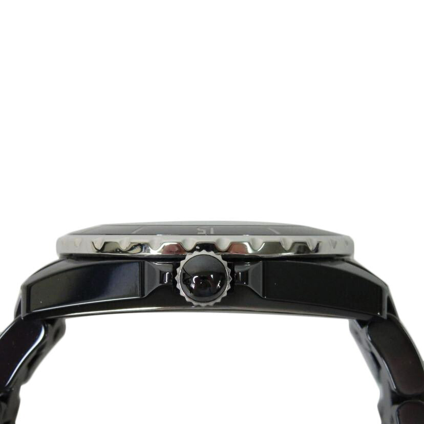 CHANEL シャネル ジェイトゥエルヴ/J12/12Pダイヤ/黒//D.D.30595/Aランク/84