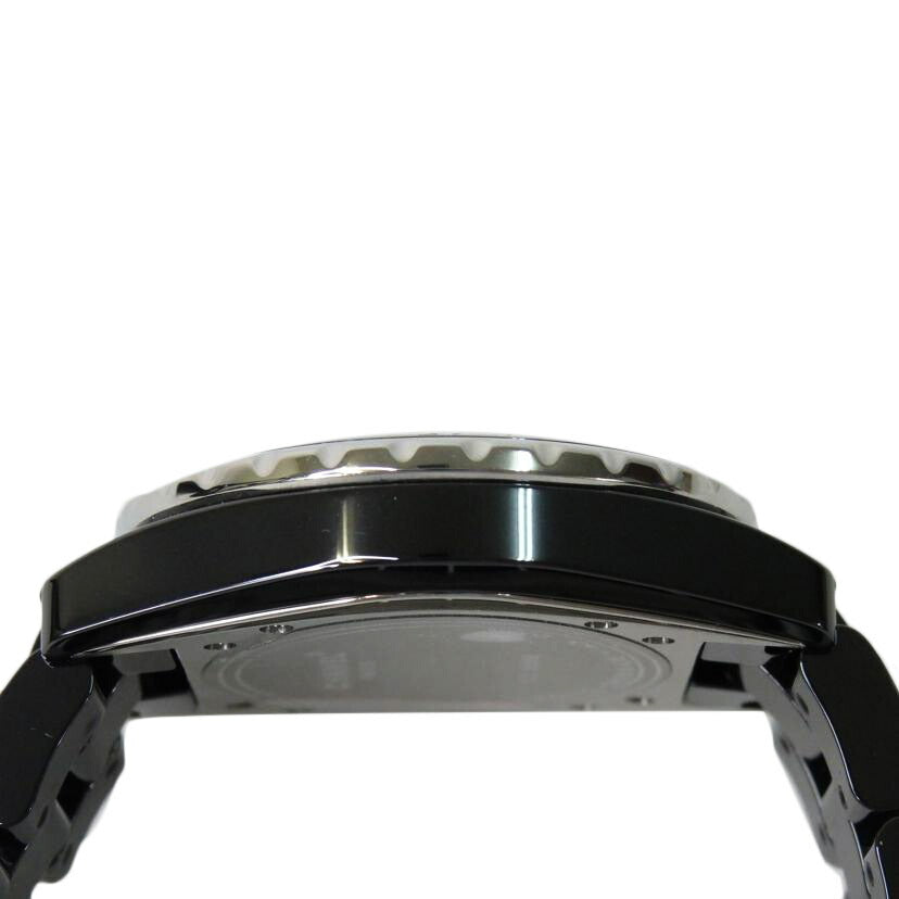 CHANEL シャネル ジェイトゥエルヴ/J12/12Pダイヤ/黒//D.D.30595/Aランク/84