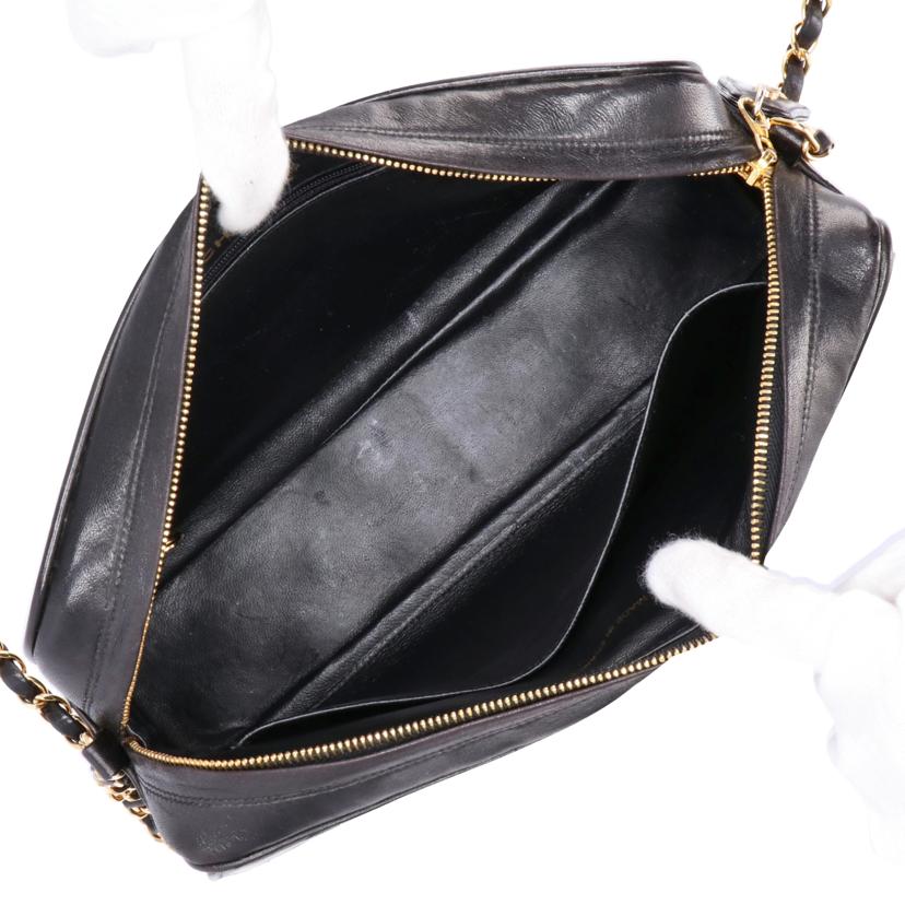 CHANEL CHANEL/ラムスキンマトラッセチェーンショルダー//3731068/Bランク/75