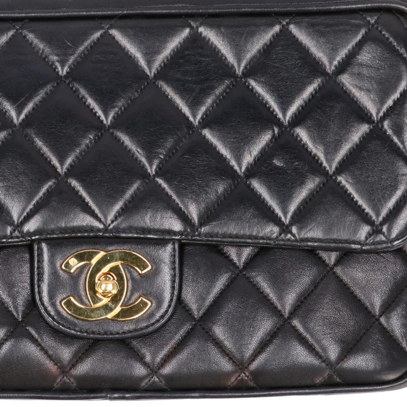 CHANEL CHANEL/ラムスキンマトラッセチェーンショルダー//3731068/Bランク/75