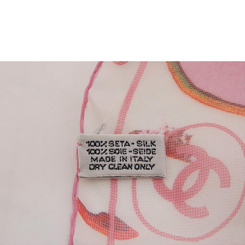 CHANEL シャネル/シルクシフォンスカーフ/ピンク//ABランク/04