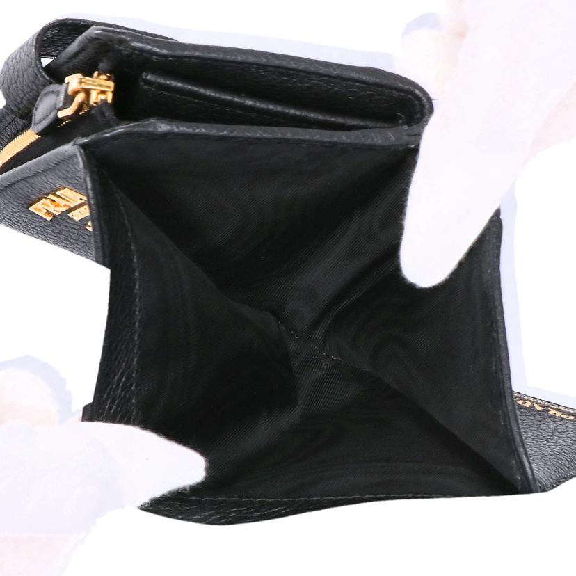 PRADA プラダ/L字ラウンドレザーウォレット/VITELLO GRAIN/1ML018//ABランク/75