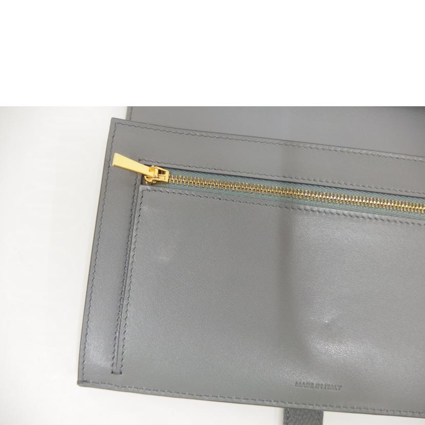 CELINE セリーヌ/レザー二つ折り長財布/グレー//Bランク/82