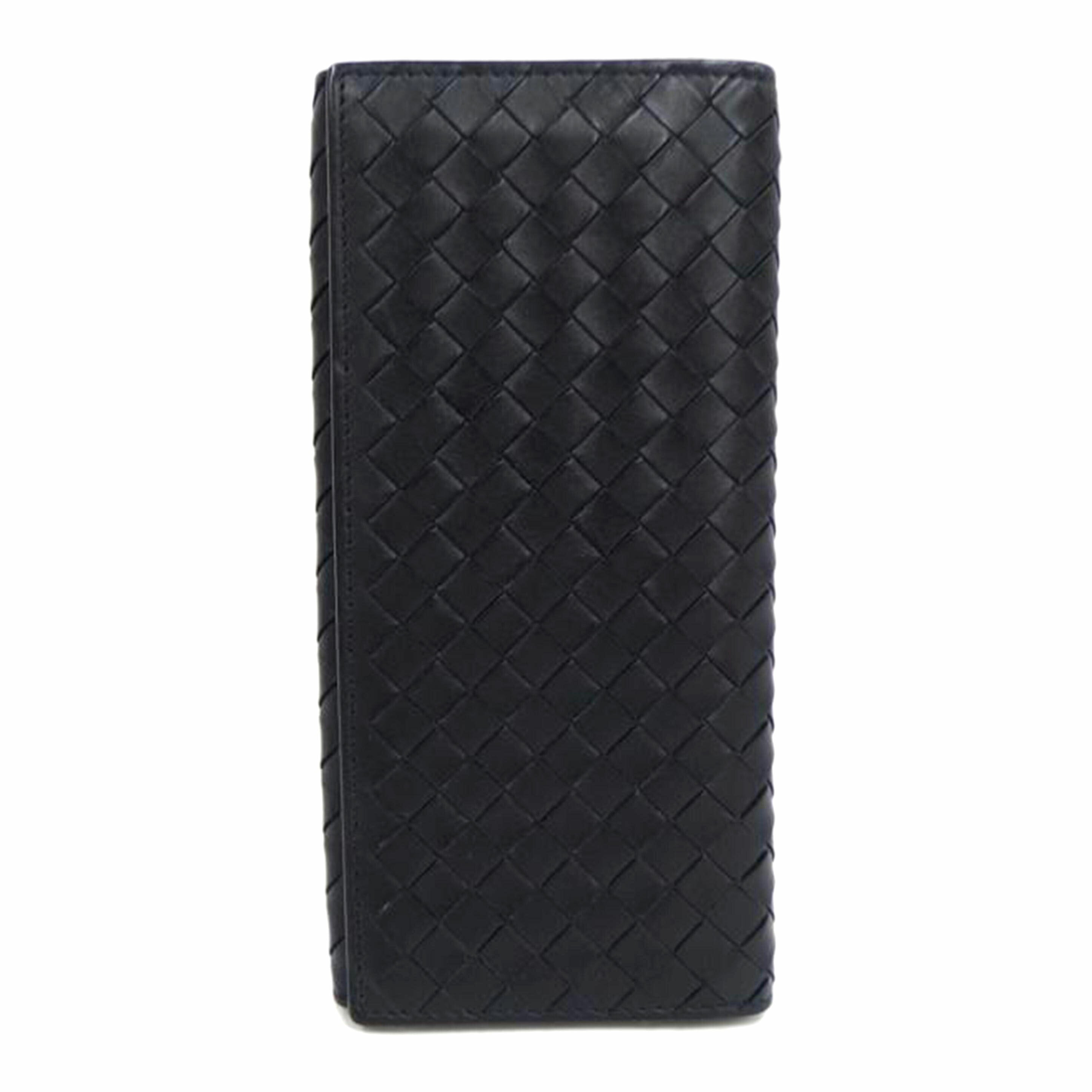 BOTTEGA ボッテガ/イントレチャート長札入れ/黒//B00566187A/Bランク/82