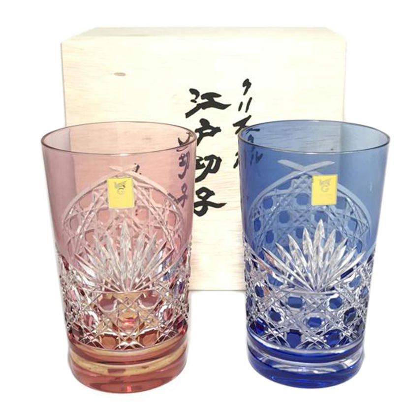 KAGAMI カガミクリスタル/江戸切子 ペアタンブラー /2940//Aランク/51