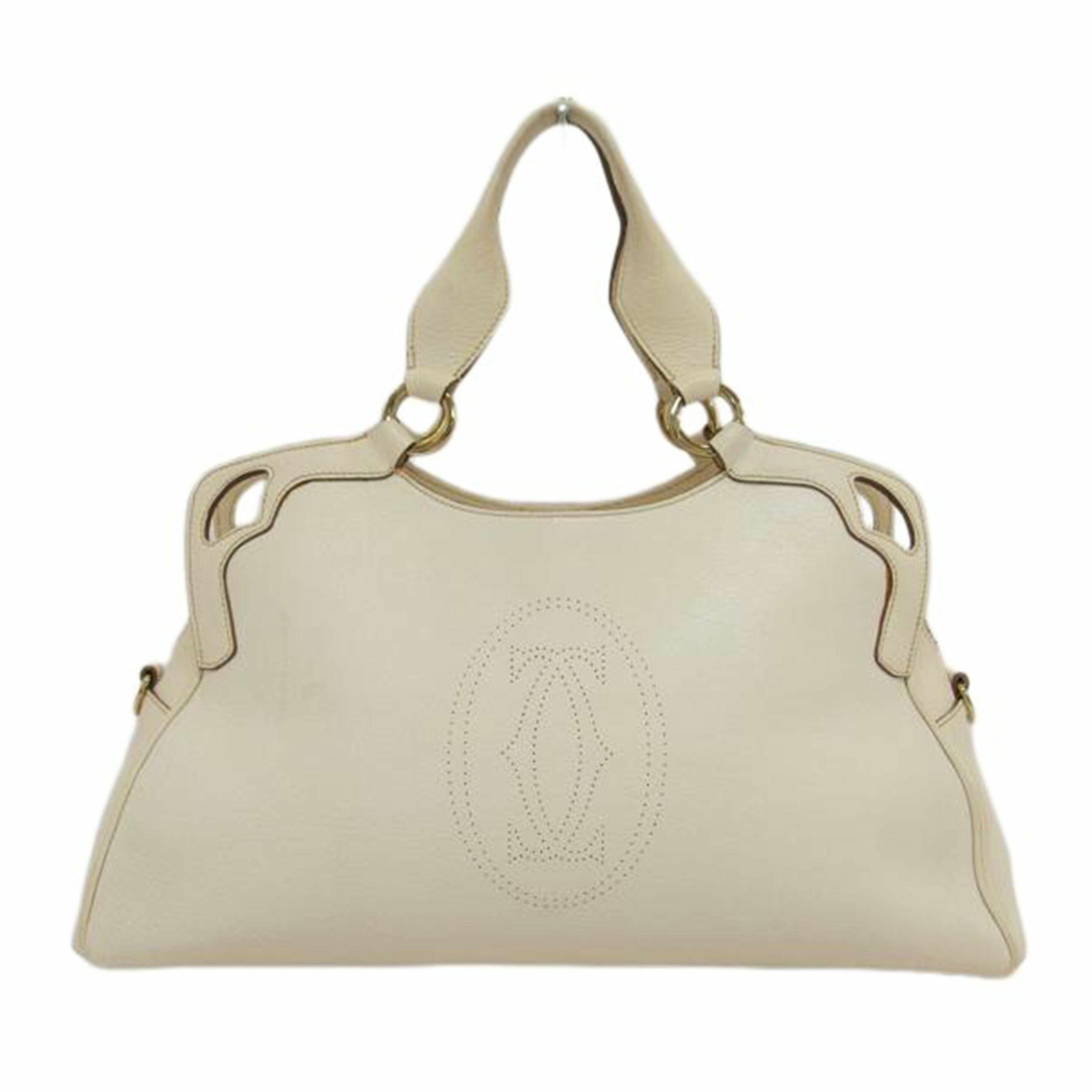 Cartier カルティエ/マルチェロ/ハンドバッグ/アイボリー//Bランク/04