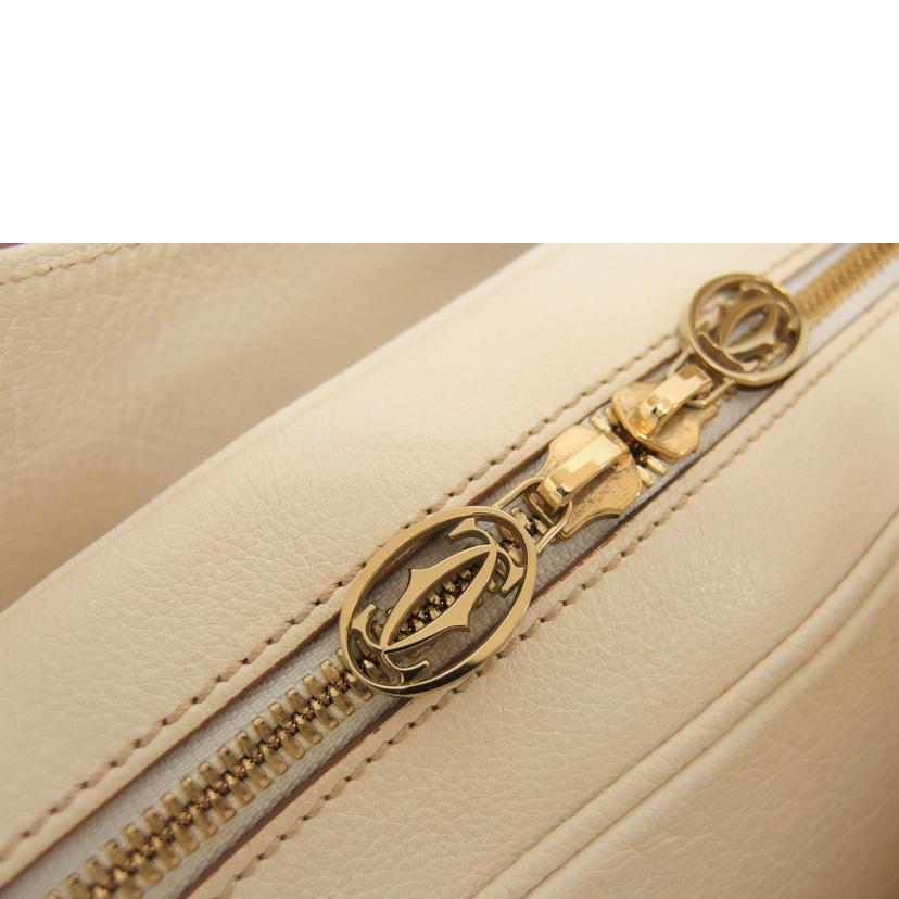 Cartier カルティエ/マルチェロ/ハンドバッグ/アイボリー//Bランク/04