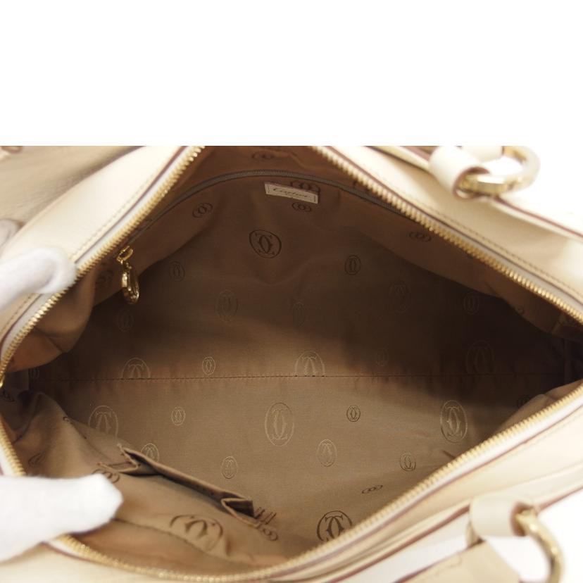 Cartier カルティエ/マルチェロ/ハンドバッグ/アイボリー//Bランク/04