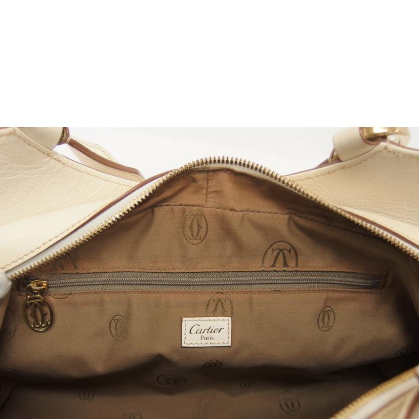 Cartier カルティエ/マルチェロ/ハンドバッグ/アイボリー//Bランク/04