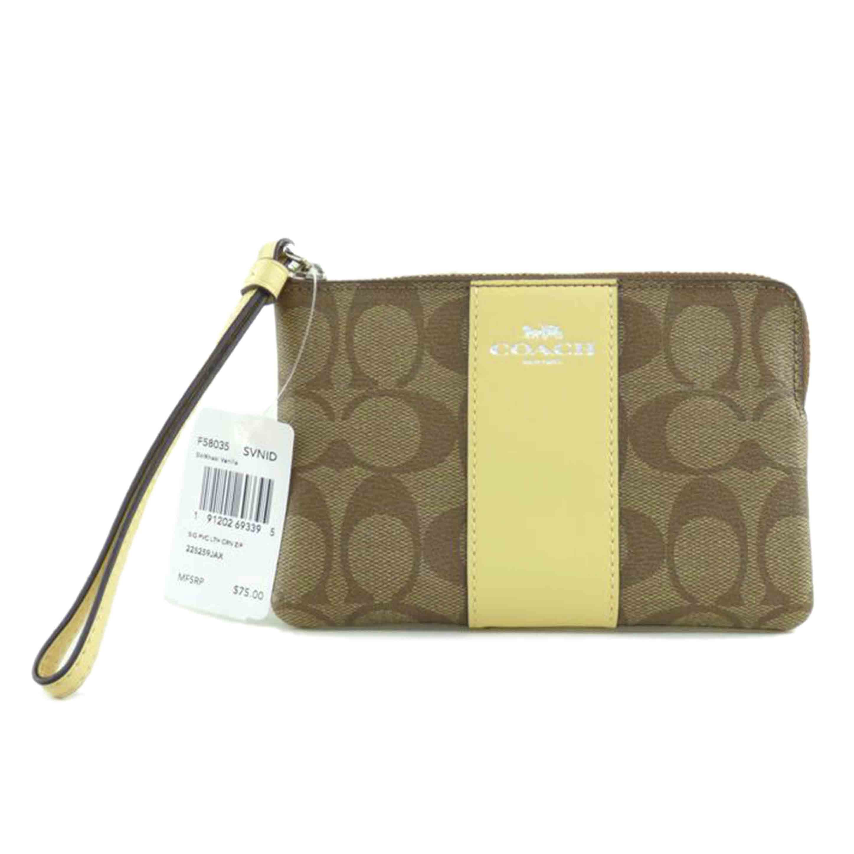 COACH コーチ/シグネチャーPVCレザーポーチ/F58035//A18**/Aランク/64