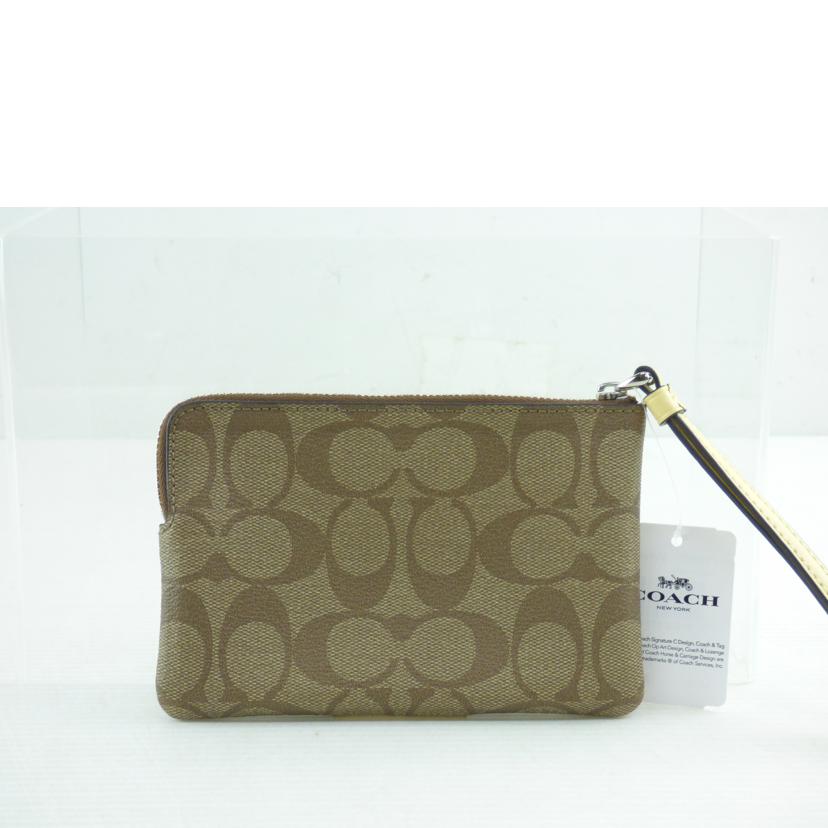 COACH コーチ/シグネチャーPVCレザーポーチ/F58035//A18**/Aランク/64