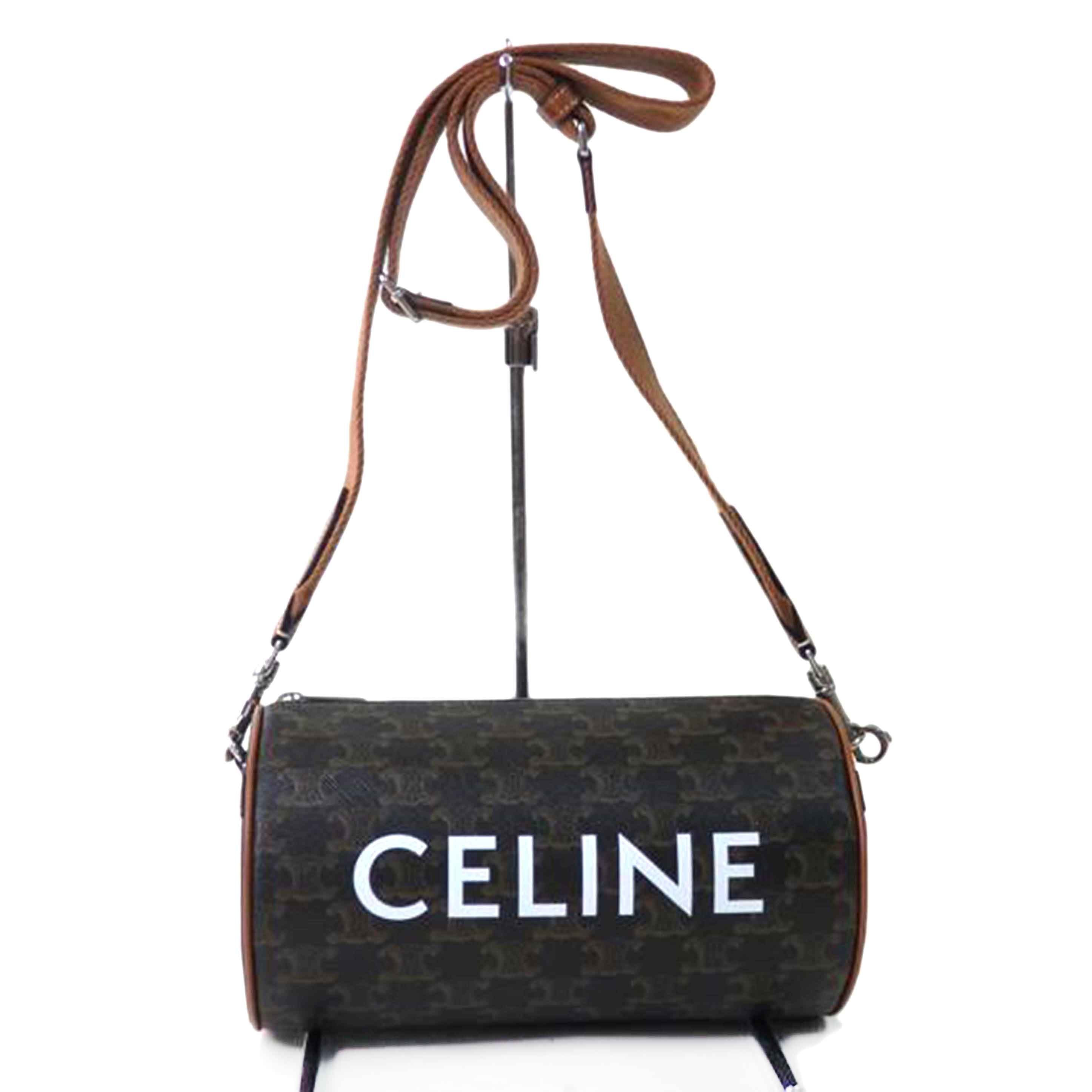 CELINE セリーヌ/シリンダーバッグ/トリオフキャンバス/タン/110052EJF.04LI//S-ME・4232/SAランク/84