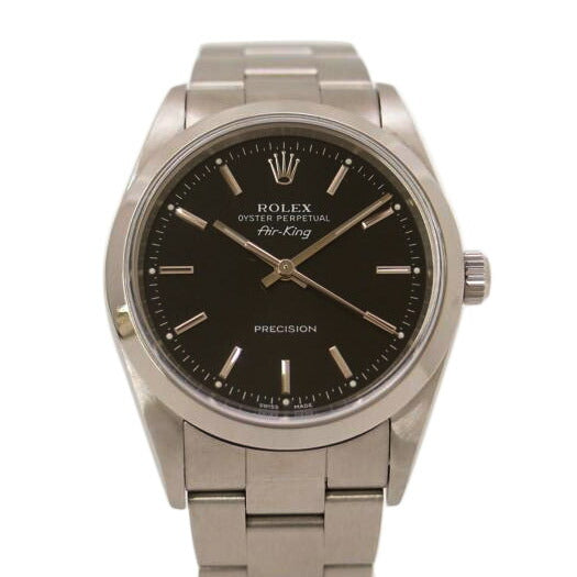 ROLEX ロレックス 腕時計 2001年頃製造 黒文字盤/エアキング/K番/自動巻き/14000M//K33**********/Aランク/69