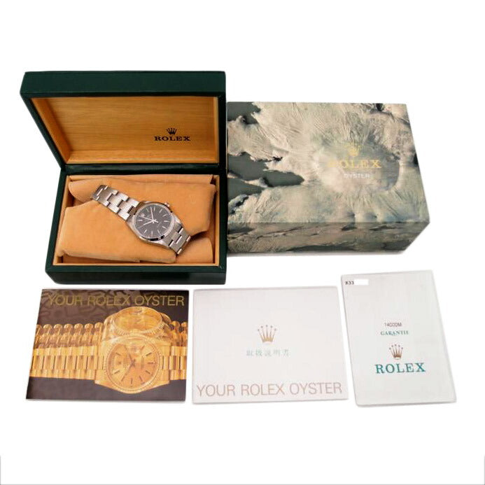 ROLEX ロレックス 腕時計 2001年頃製造 黒文字盤/エアキング/K番/自動巻き/14000M//K33**********/Aランク/69