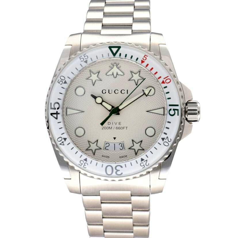 GUCCI グッチ/グッチダイブ・ホワイト/メンズ/クオーツ/YA136336//185*****/SAランク/92