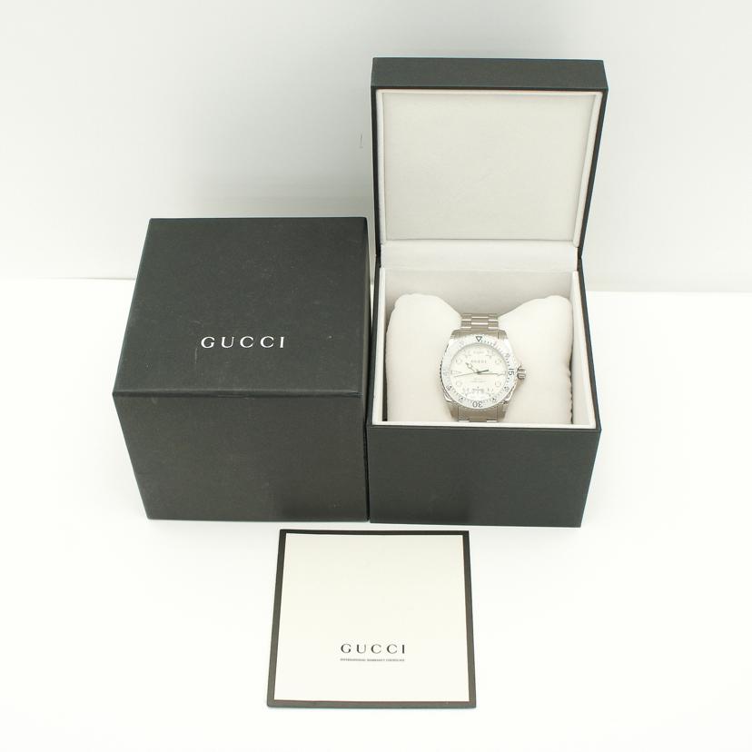 GUCCI グッチ/グッチダイブ・ホワイト/メンズ/クオーツ/YA136336//185*****/SAランク/92