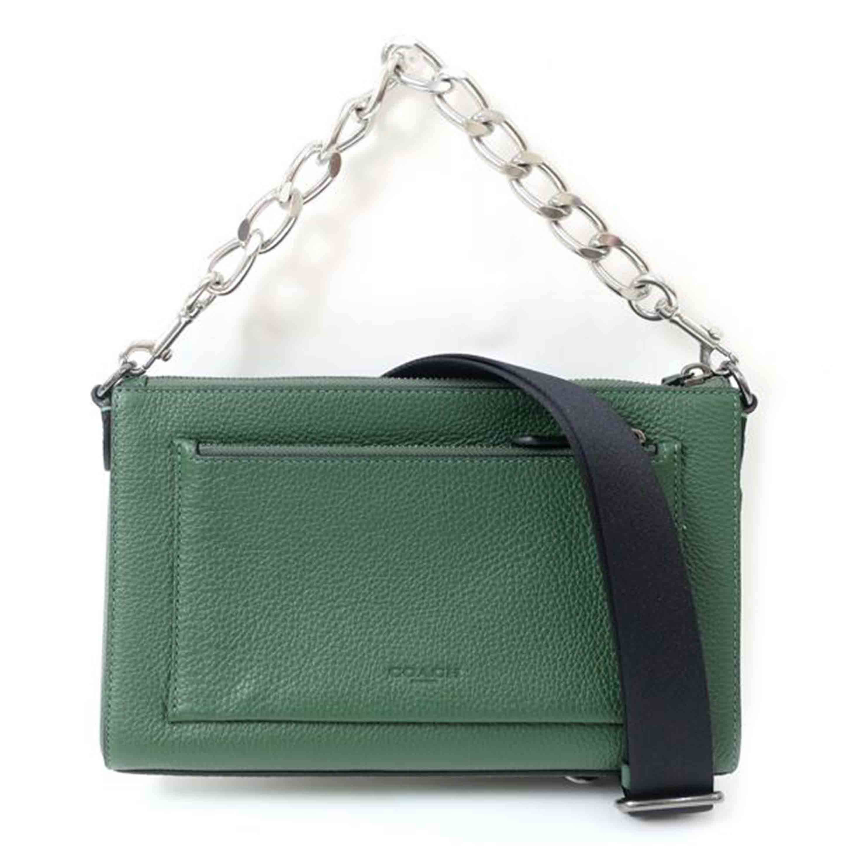 COACH コーチ/ホールデン クロスボディ チェーンハンドバッグ ショルダーバッグ/グリーン/CE689//Aランク/65