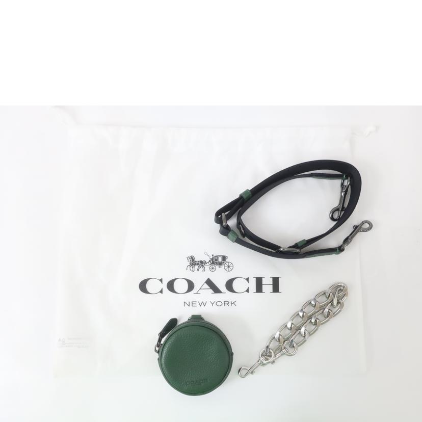 COACH コーチ/ホールデン クロスボディ チェーンハンドバッグ ショルダーバッグ/グリーン/CE689//Aランク/65