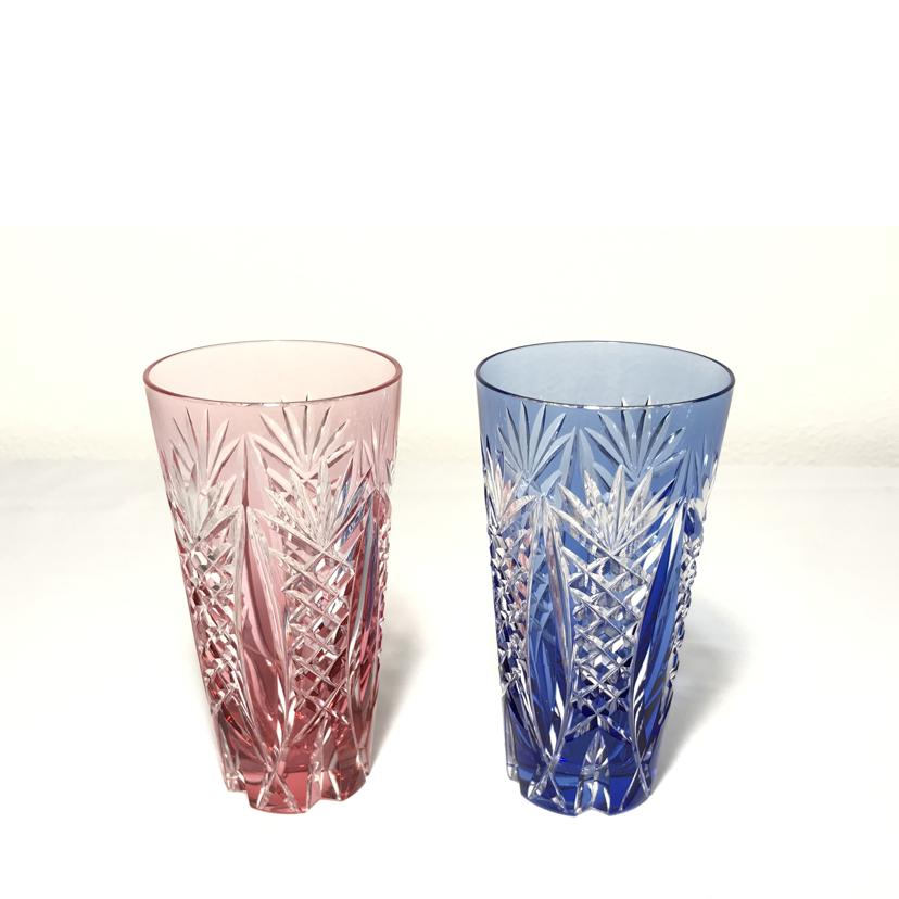 KAGAMI CRYSTAL カガミクリスタル/ペア一口ビールグラス/2814//ABランク/51