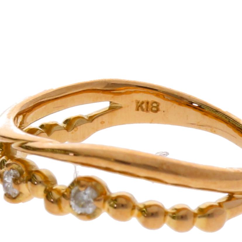 K18/K18ダイヤピンキーリング#4/2.0//0.06/Aランク/75