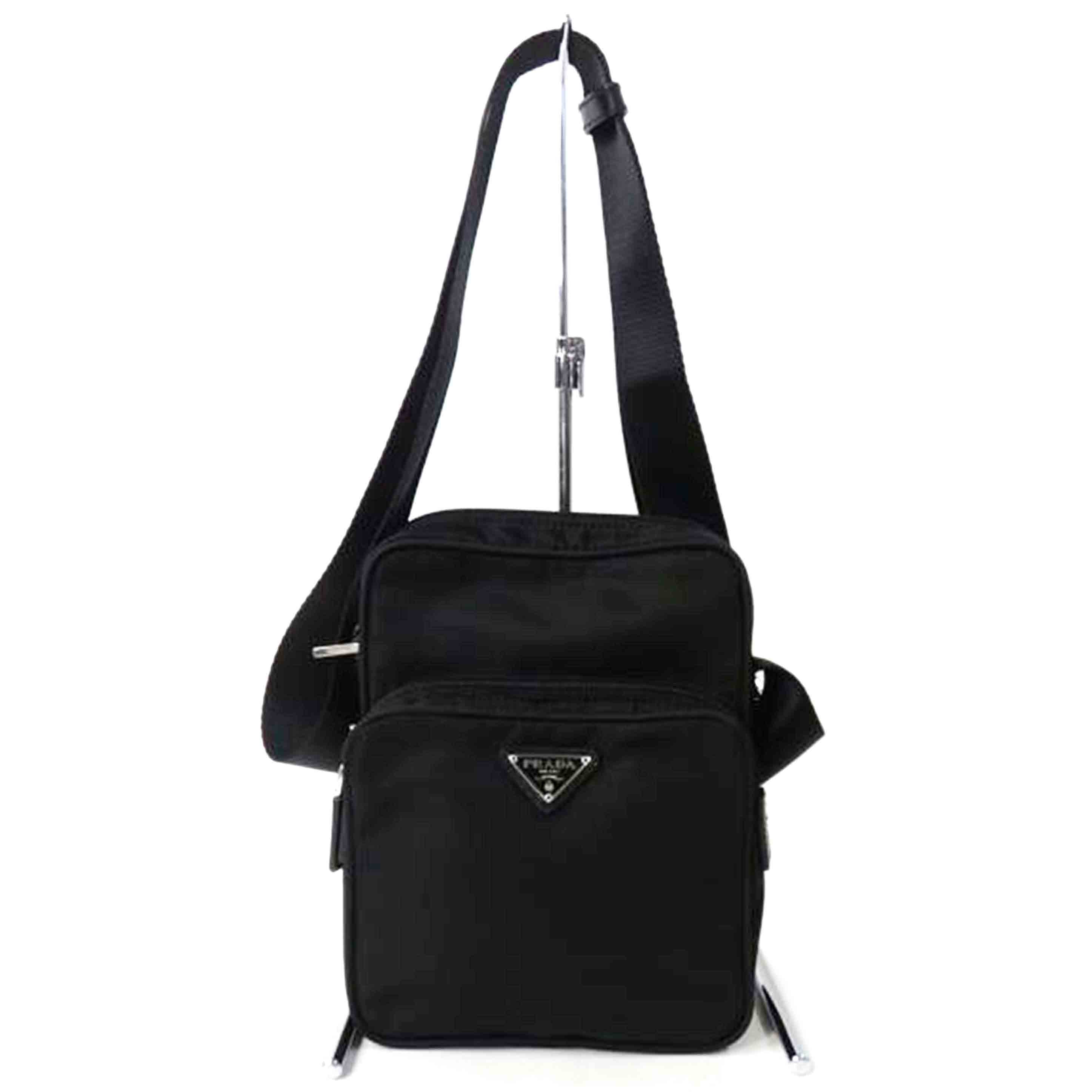 PRADA プラダ/ナイロンミニショルダーバッグ/黒//165/ABランク/84