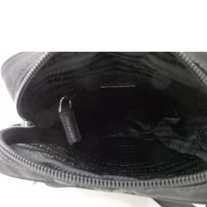 PRADA プラダ/ナイロンミニショルダーバッグ/黒//165/ABランク/84