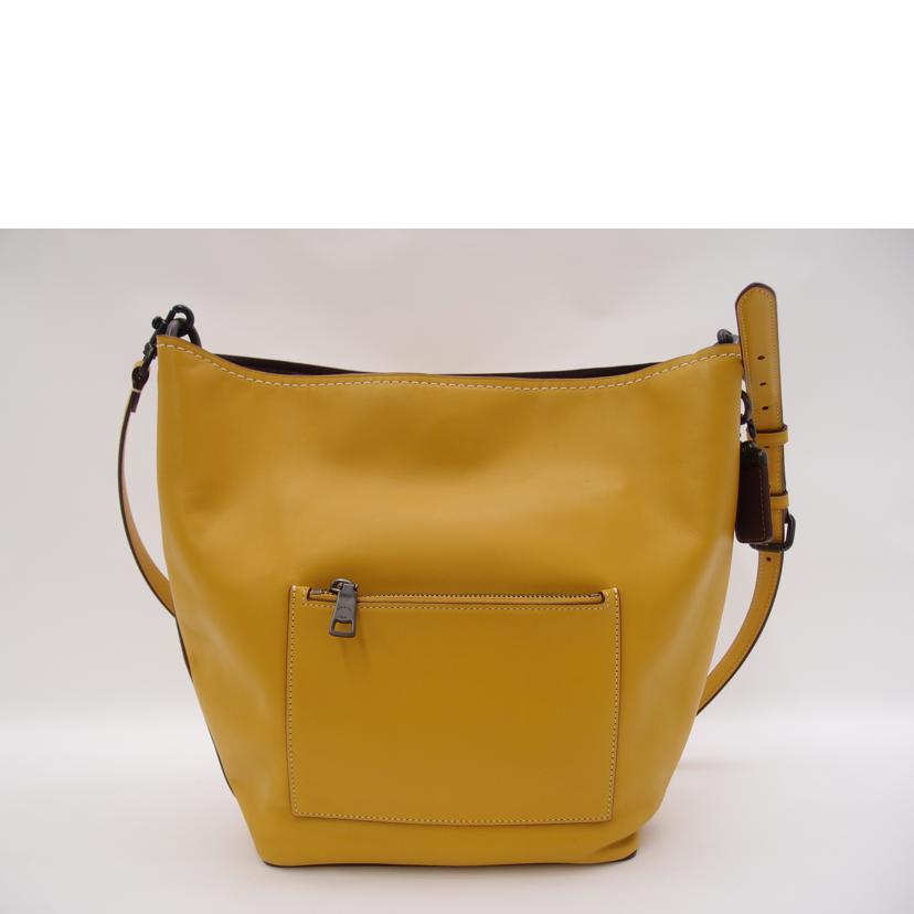 COACH コーチ/クラブタンレザーショルダー/イエロー/50115//DF/Aランク/69
