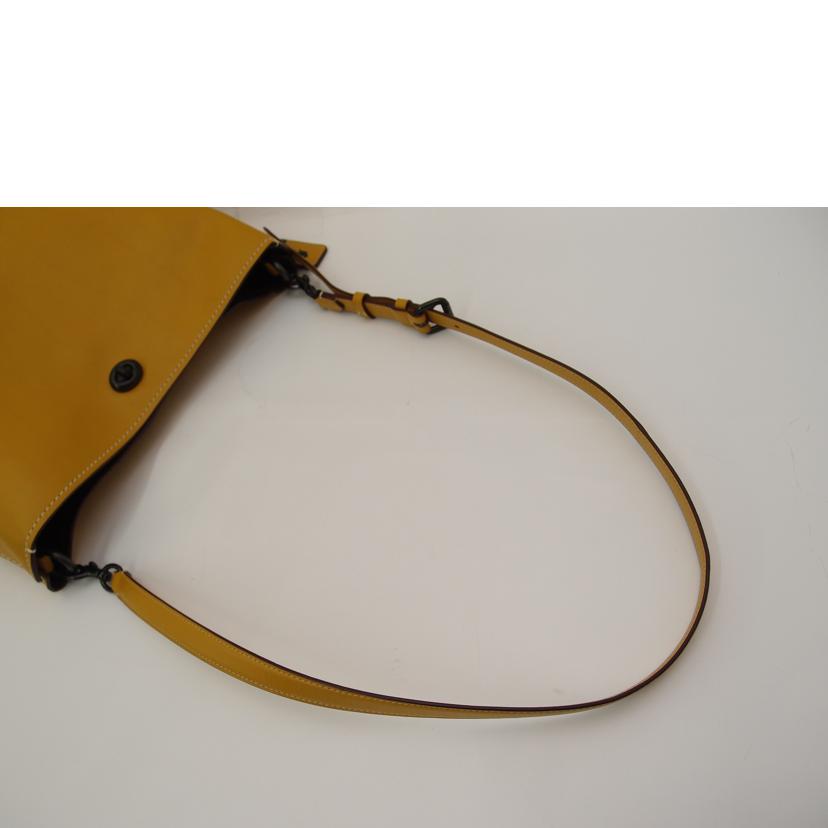 COACH コーチ/クラブタンレザーショルダー/イエロー/50115//DF/Aランク/69