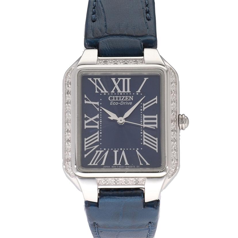 CITIZEN シチズン/エコドライブ/ソーラー/ダイヤベゼル/E031-S116929//941******/Aランク/06