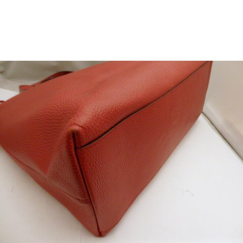 GUCCI グッチ/バンブーフリンシ2Way゙レザートート/赤/449643//525040/ABランク/95
